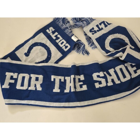 Indianapolis Colts Fan Neck Scarf For The Shoe NFL Licensed Football Winter - Picture 1 of 2